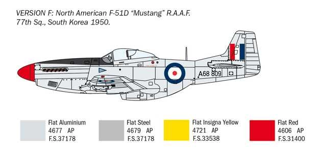 Model Kit letadlo 1452 - F-51D "Korean War" (1:72)
