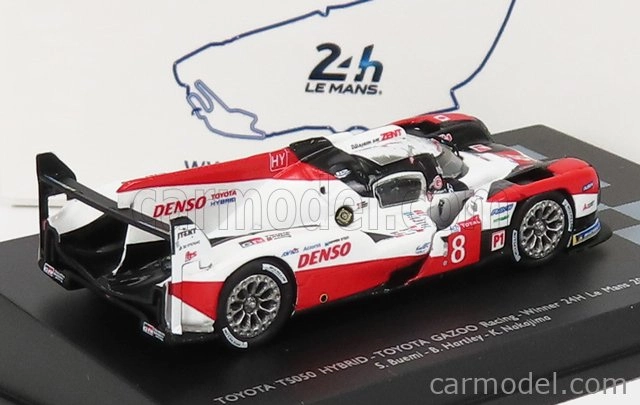 Spark-model Toyota Ts050 2.4l Hybrid Turbo V6 Team Toyota Gazoo Racing N 8 Winner 24h Le Mans 2020 S.buemi - B.hartley - K.nakajima 1:87 Červená Biela