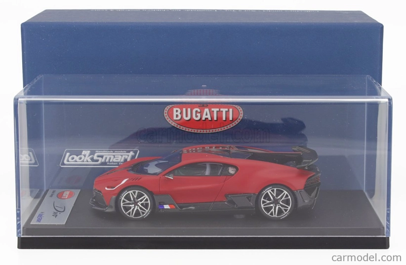 Looksmart Bugatti Divo 2020 1:43 Italská Matná Červená Černá