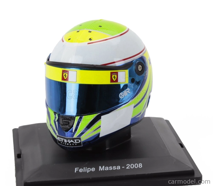 Edicola Helma F1 Casco Helma Felipe Massa F2008 Team Ferrari Sezóna 2008 1:5 Svetlo zelená modrá biela