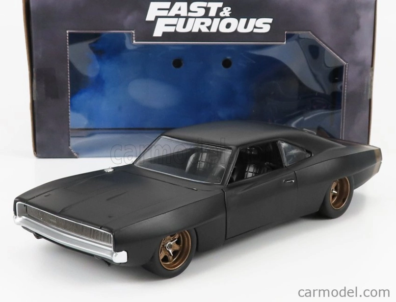 Dodge Charger Widebody 1968 od Jada Dodge Dom - Fast & Furious 1:24 Primer Black