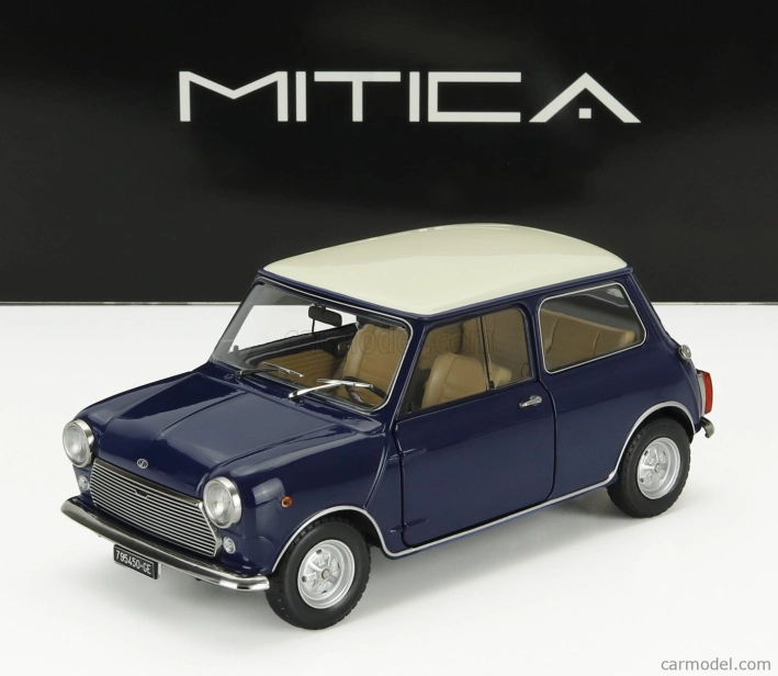 Mitica-diecast Innocenti Mini Cooper Mk2 1968 1:18 Modrá Ivory