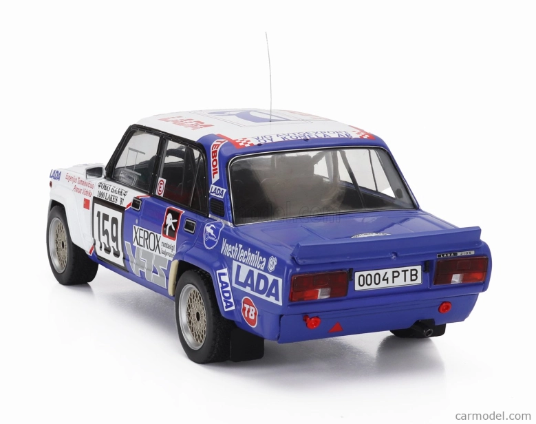 Ixo-models Lada fiat 2105 Vfts N 159 Rally 1000 Lakes 1987 Eugenijus Tumalevicious - Pranas Videika 1:18 Bílá Modrá