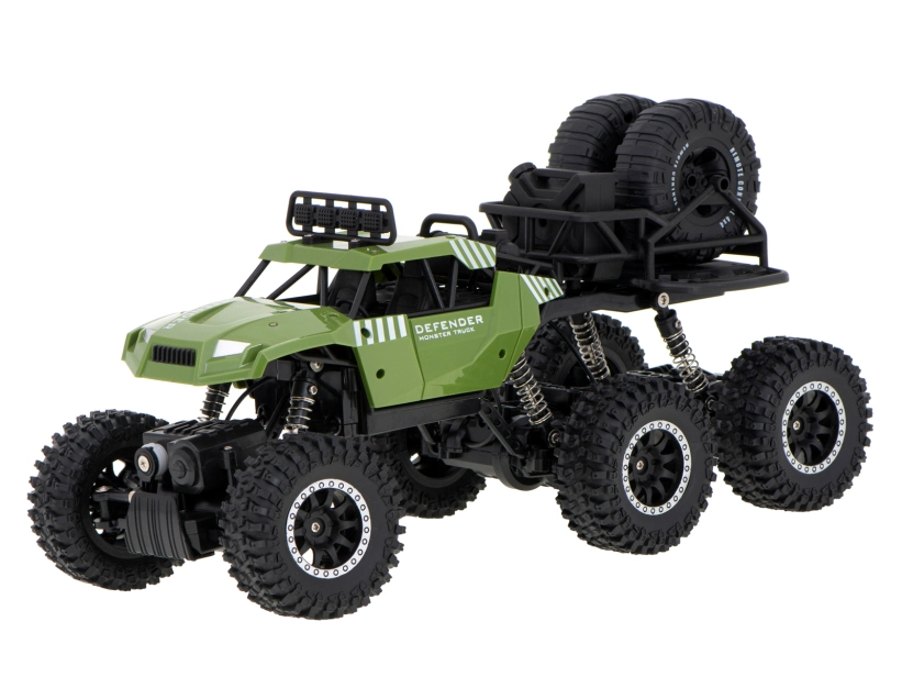 RC crawler Pick up 6x6, zelená