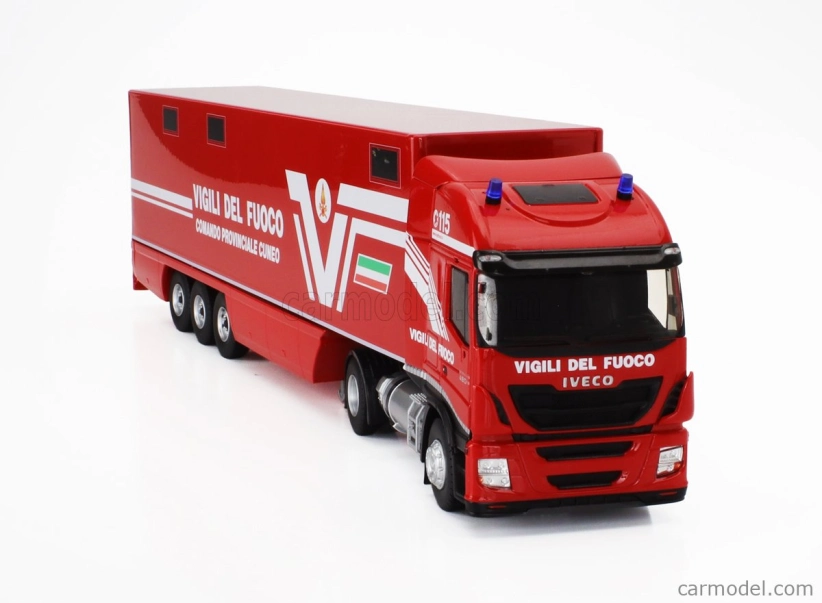 Eligor Iveco fiat Stralis 480e6 Euro 6 Truck Fire Engine 2018 1:43 Červená biela