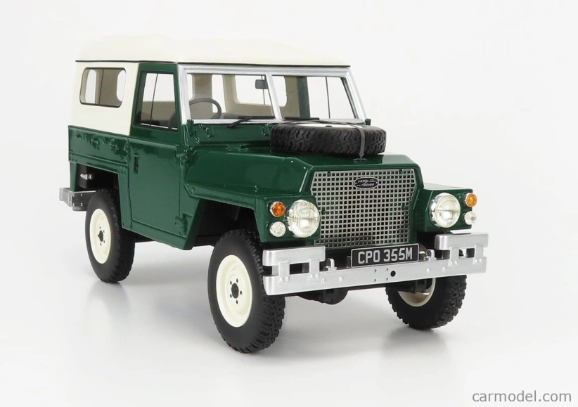 Bos-models Land rover Land 90 Ii Series Lightweight Soft-top Closed 1973 1:18 Green White