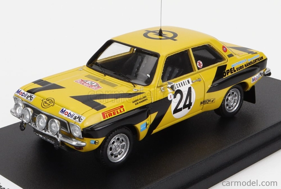 Trofeu Opel Ascona (night Version) N 24 Rally Montecarlo 1975 A.kullang - C.g.andersson 1:43 Žlutá Černá