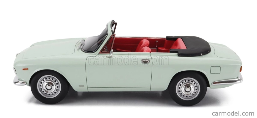Mitica Alfa romeo Giulia 1600 Gtc Cabriolet Otvorený 1964 - Interiér Červená 1:18 Azzurro Spazio - Svetlomodrá