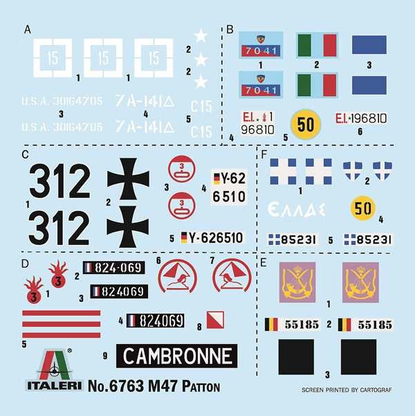 Italeri Datp Tank M47 Patton Wwii - Us Army - Nato Army 1945 - 1980 Military 1:35 /