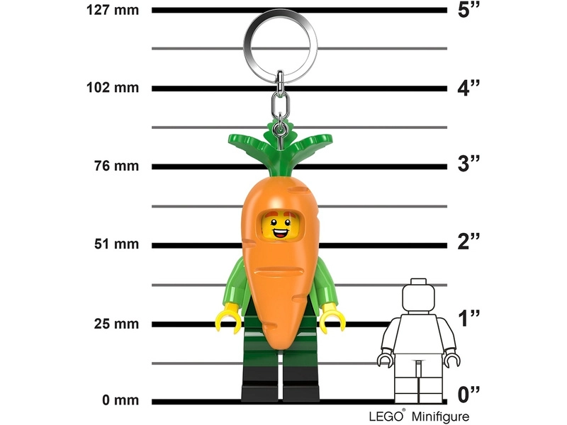 LEGO svietiaca kľúčenka - Mrkva