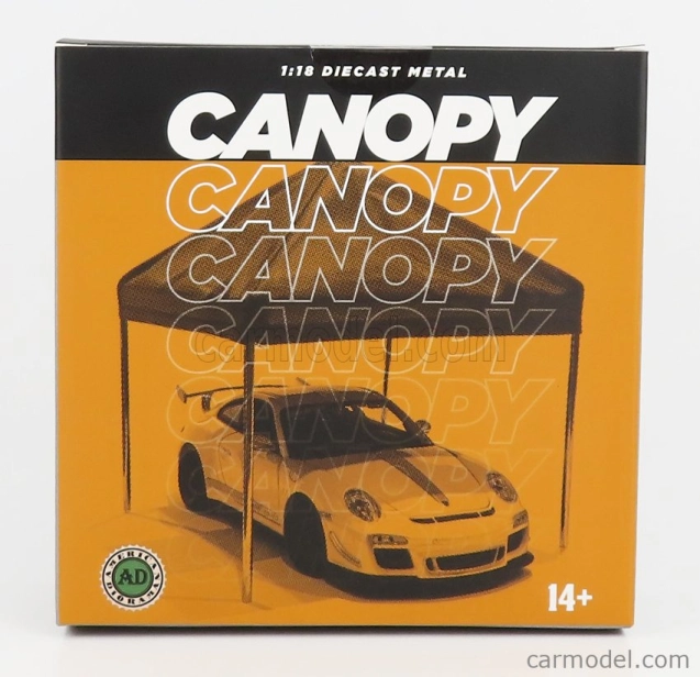 American diorama Accessories Canopy Set With Frame And Cover 1:24 Červená Černá