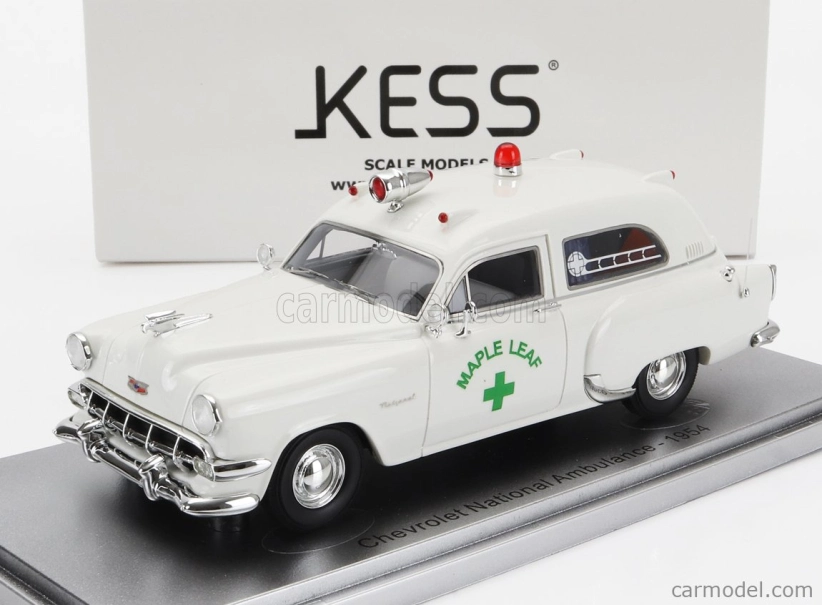 Kess-model Chevrolet National Ambulance Maple Leaf 1954 1:43 Bílá