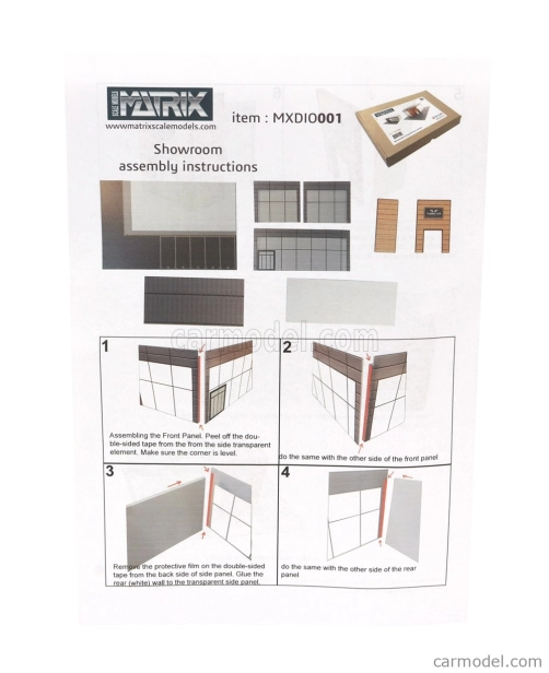 Matrix scale models Accessories Diorama - Showroom With Parking For Several Models 1:43 Různé