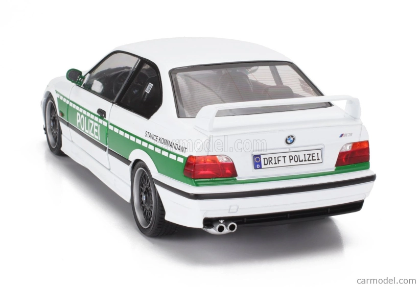 Solido BMW radu 3 M3 (e36) Coupe Polizei 1991 1:18 Bielozelený