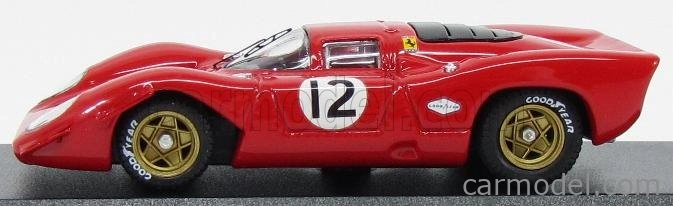 Najlepší model Ferrari 312p Coupe N 12 Bridgehampton 1969 P.rodriguez 1:43 Red