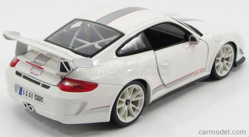 Bburago Porsche 911 997-2 Gt3 Rs 4.0 Coupe 2012 1:18 bielo-strieborná