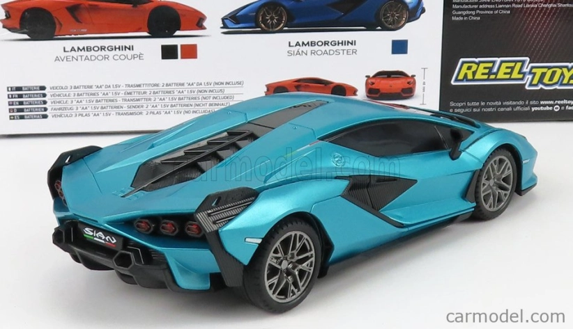 Re-el toys Lamborghini Sian Fkp 37 Hybrid 2020 1:24 Ligh Blue Met