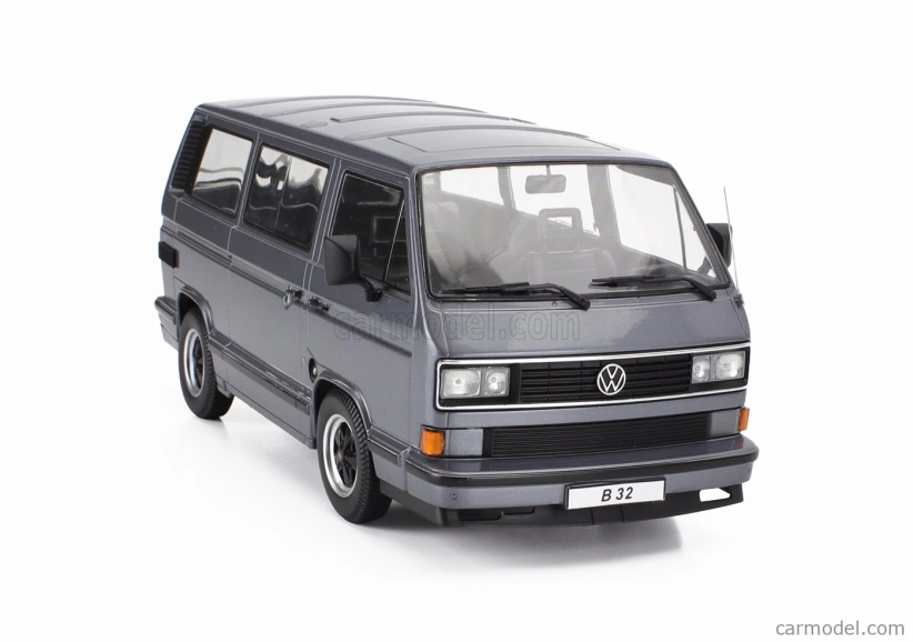 Kk-scale Volkswagen T3 Porsche B32 Minibus 1984 1:18 Grey Met