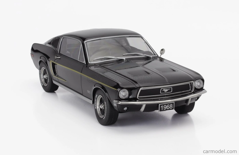 Kk-scale Ford usa Mustang Gt Fastback Coupe 1968 1:18 Black