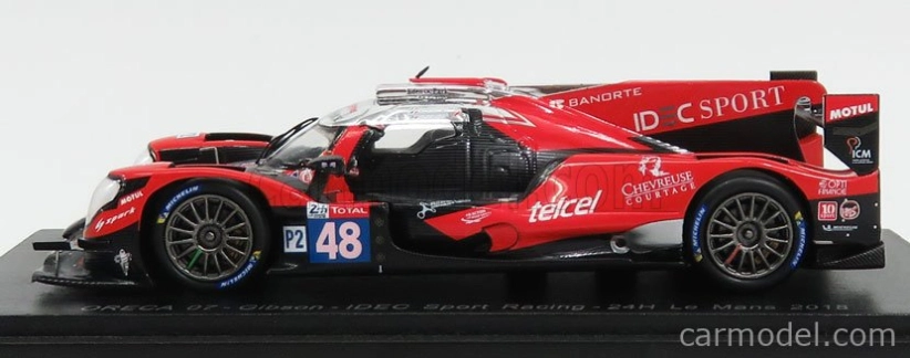 Spark-model Oreca 07 Gibson Team Idec Sport Racing N 48 24h Le Mans 2018 P.lafargue -p.l.chatin - M.rojas 1:43 Red