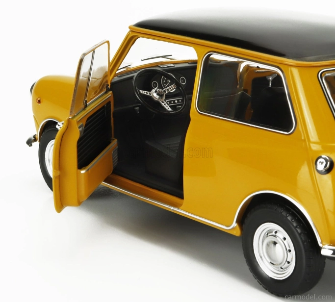 Mitica-diecast Innocenti Mini Cooper Mk1 1966 1:18 Ochra Black
