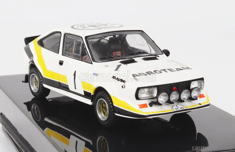 Ixo-models Škoda 160rs Mtx (nočná verzia) N 1 Rally Šumava 1984 V.blahna - P.scovanek 1:43 Biela Čierna Žltá
