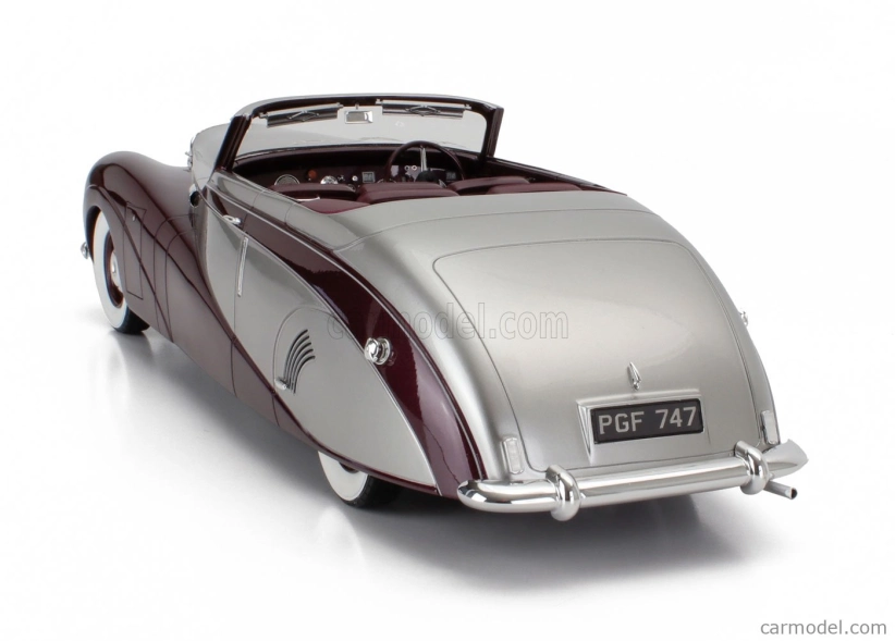 Matrix scale models Daimler De36 Hooper ''green Goddess'' Cabriolet Open 1953 1:18 Červená Stříbrná