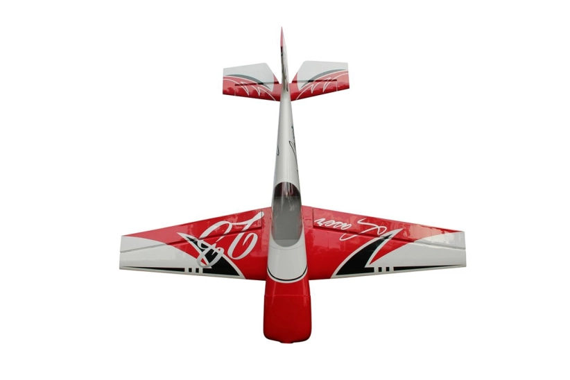 88" laser 2240mm 60cc červeno-biely - rozbalený