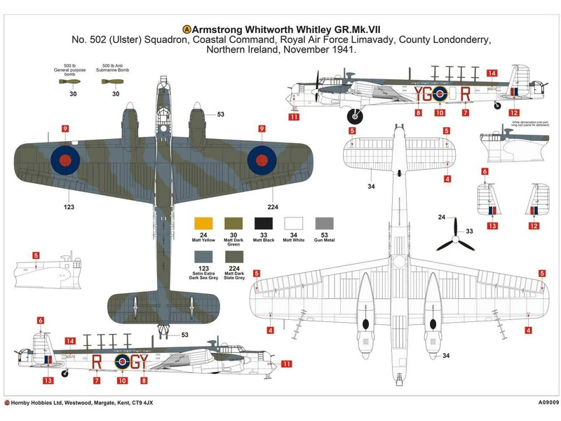 Airfix Armstrong Whitworth Whitley GR.Mk.VII (1:72)