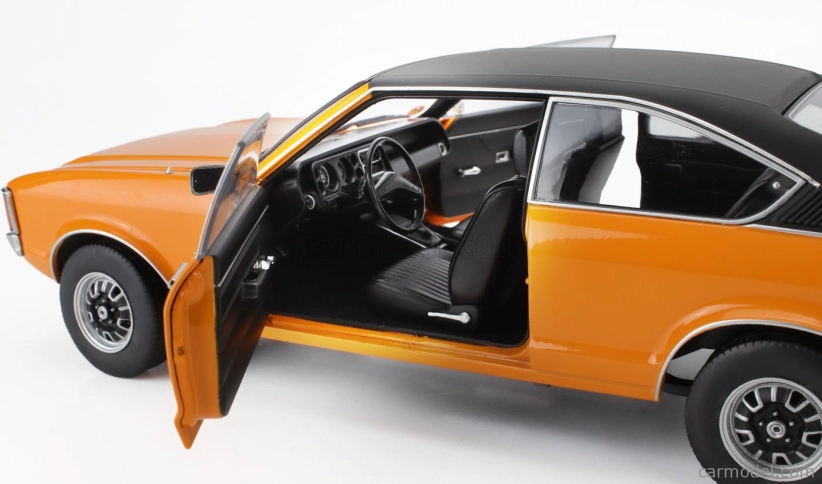 Cestovné modely áut Ford england Granada Consul 2.3l V6 Gt Coupe Ii Series 1975 1:18 Orange Black
