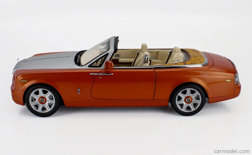 Kyosho Rolls royce Phantom Drophead Cabriolet 2-dverový 2013 1:18 Oranžová