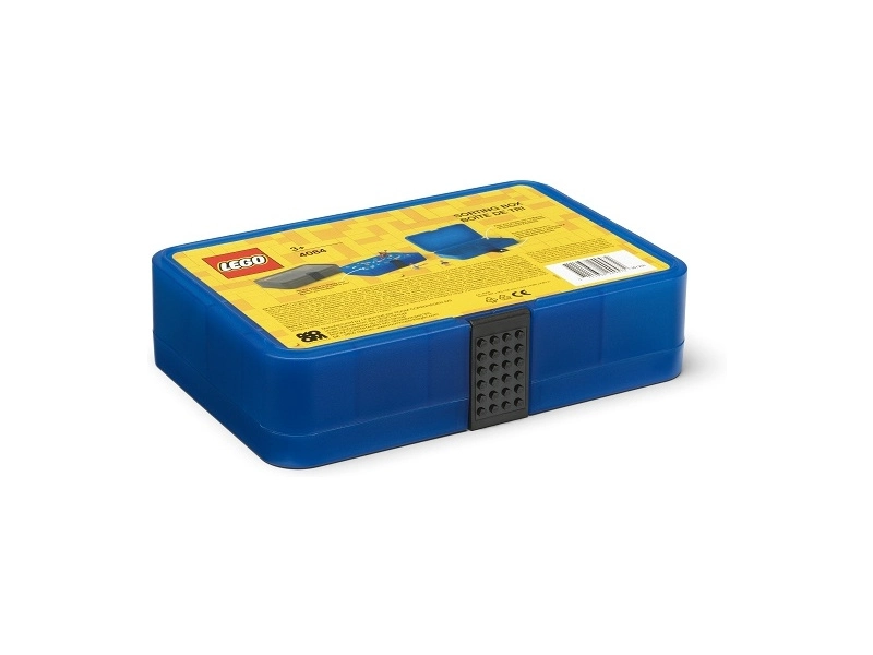 LEGO úložný box s priehradkami – modrý