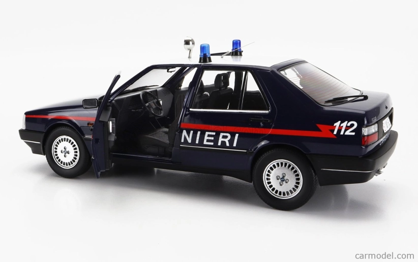 Mitica-diecast Fiat Croma 2.0 Turbo Ie Carabinieri 1988 Police 1:18 Modrá Bílá