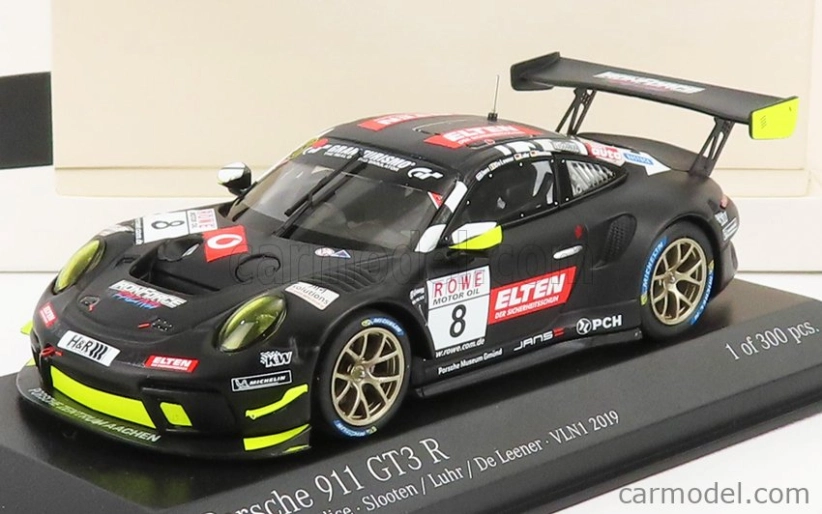 Minichamps Porsche 911 991-2 Gt3-r Team Iron Force N 8 1:43, černá
