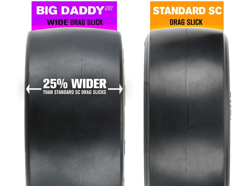 Pro-Line pneu 2.2/3.0" Big Daddy Wide Drag Slick MC zadní (2)
