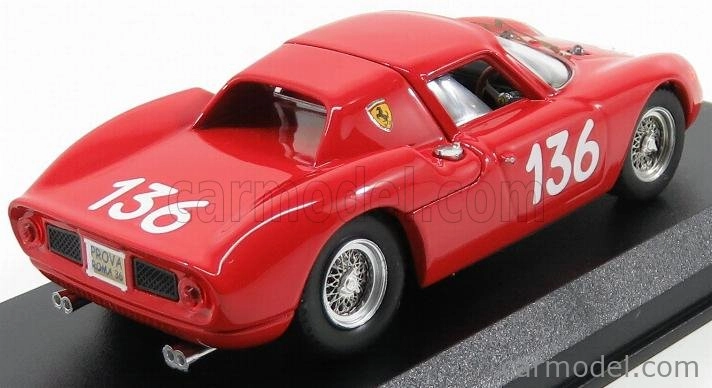 Najlepší model Ferrari 250 Lm N 136 Targa Florio 1965 Nicodemi - Lessona 1:43 Red