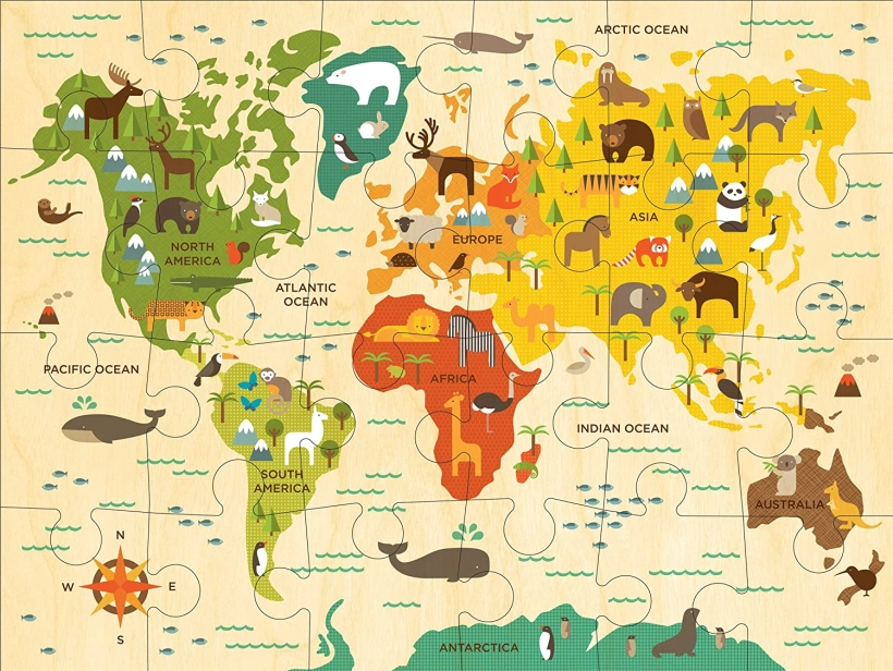 Petit Collage Podlahové puzzle Náš svet