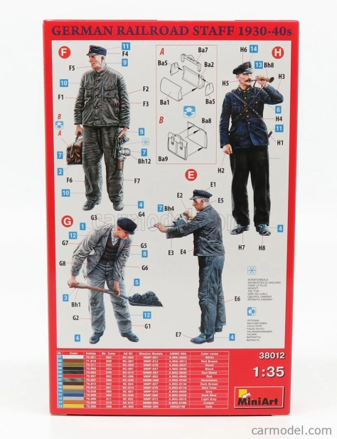Miniart Figures German Railroad Staff 1930-40s 1:35 /