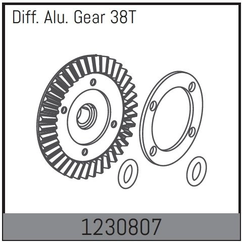 1230807 - Diff.l Crown Gear 38T +Sealing BL-version