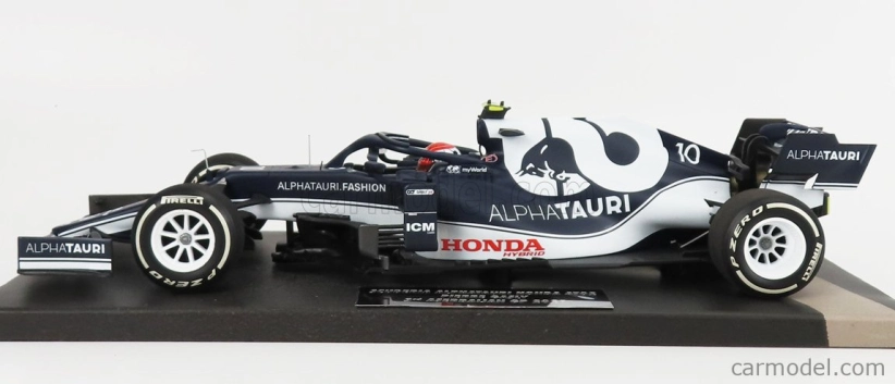 Minichamps Alpha tauri F1  At02 Honda Ra620h Team Alpha Tauri N 10 3rd Azerbaijan Gp 2021 Pierre Gasly 1:18 Bílá Modrá