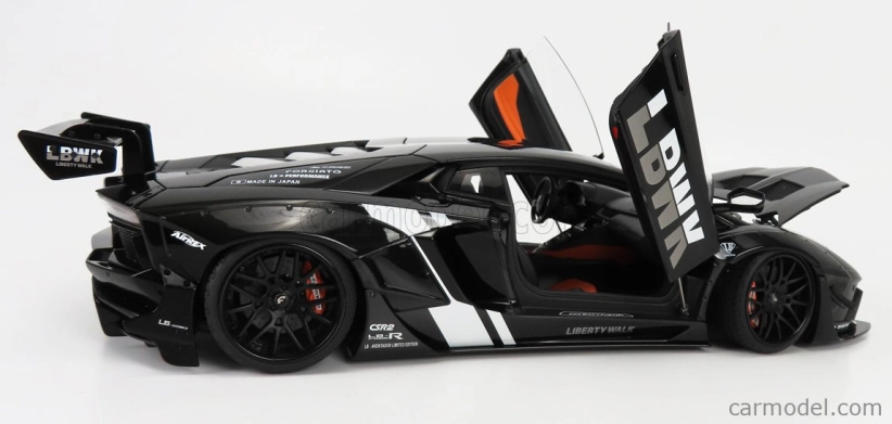 Autoart Lamborghini Aventador Liberty Walk 2017 1:18 čierna