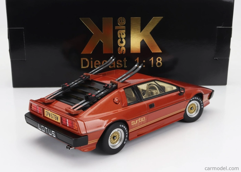 Kk-scale Lotus Esprit Turbo 1981 With Ski - Con Sci 1:18 Copper Met