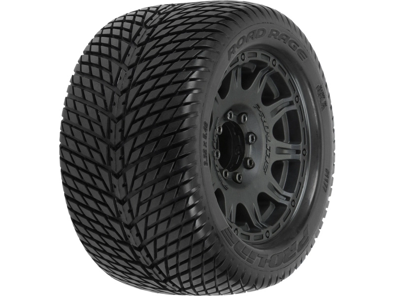 Pro-Line kolo 3.8", pneu Road Rage, disk Raid H17 černý (2)