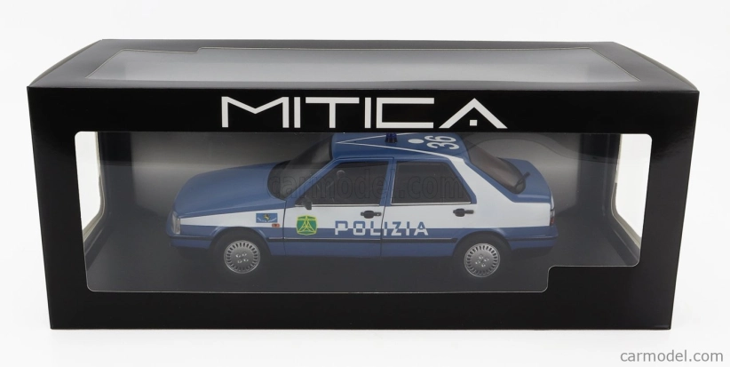 Mitica-diecast Fiat Croma Cht Polizia 1987 Police 1:18 Light Blue White