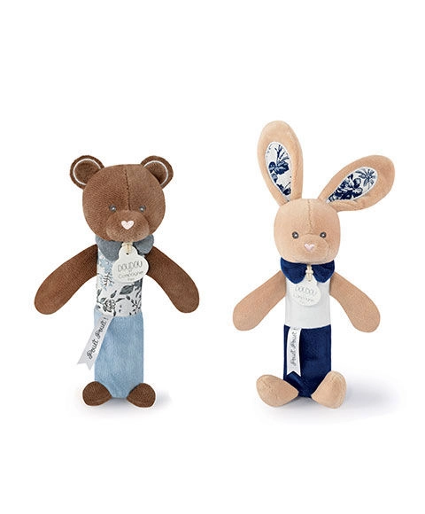 Doudou Pískacia hrkálka 17 cm 1 ks