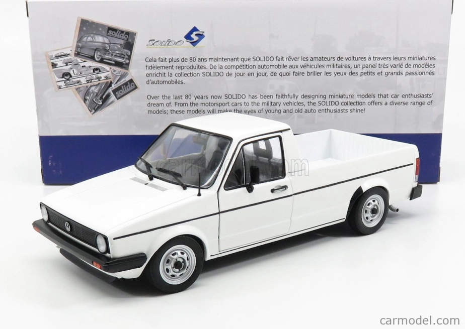 Solido Volkswagen Caddy Pick-up Mki 1982 1:18 Bílá