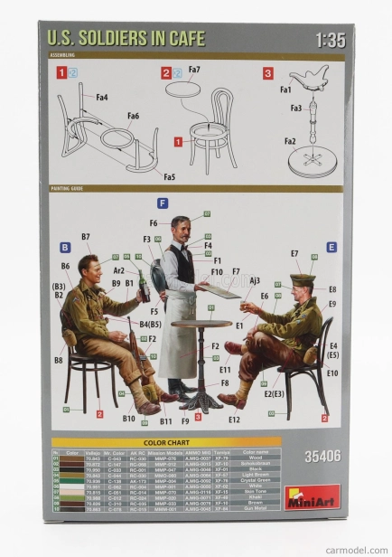 Miniart Figúrky Vojak americkej armády v kaviarni 1944 1:35 /
