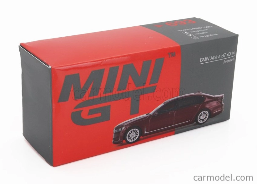 Mini-gt BMW 7-series Alpina B7 Xdrive Lhd 2023 1:64 Red