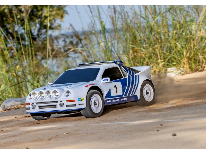 Traxxas Mini Rally Ford RS200 1:12 4WD VXL RTR červená