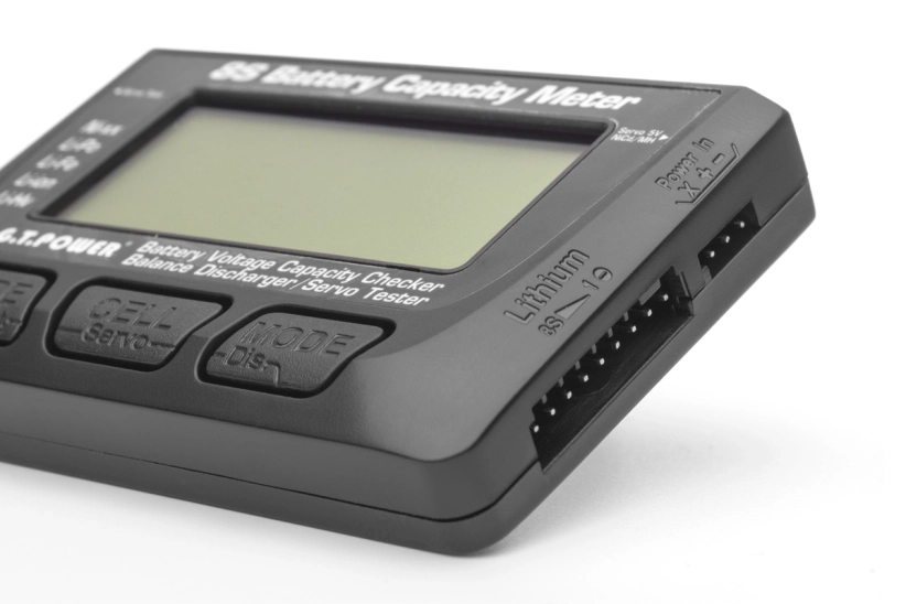 Tester LiPo batérií 1-8S/servotester